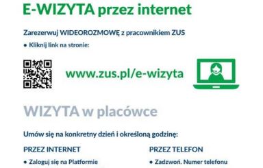 Informacje dotyczące kontaktu z ZUS