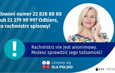 Dzwoni numer 22 828 88 88?  Odbierz, to rachmistrz spisowy!
