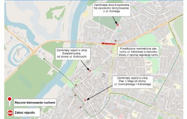 Piątkowa zmiana organizacja ruchu