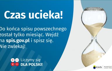 Do końca spisu powszechnego został tylko miesiąc! Nie czekaj do ostatniego dnia września!