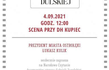Narodowe Czytanie już w sobotę