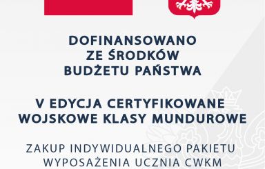 ZSZ nr 2 otrzymało dotację na zakup mundurów dla klas trzecich