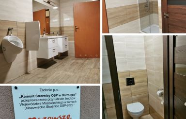 Remont pomieszczeń w strażnicy OSP Ostrołęka zakończony