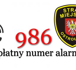 986 - bezpłatny numer alarmowy do Straży Miejskiej w Ostrołęce