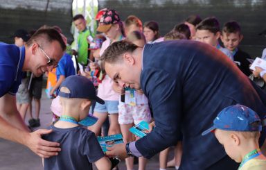 Zakończenie Rodzinnego Rajdu Rowerowego na plaży miejskiej 