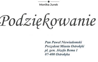 Podziękowania dla Ostrołęczan od Wojewody Opolskiego
