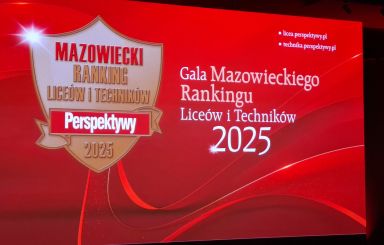 Sukcesy I LO i ZSZ nr 1 na I Gali Mazowieckiego Rankingu Liceów i Techników!