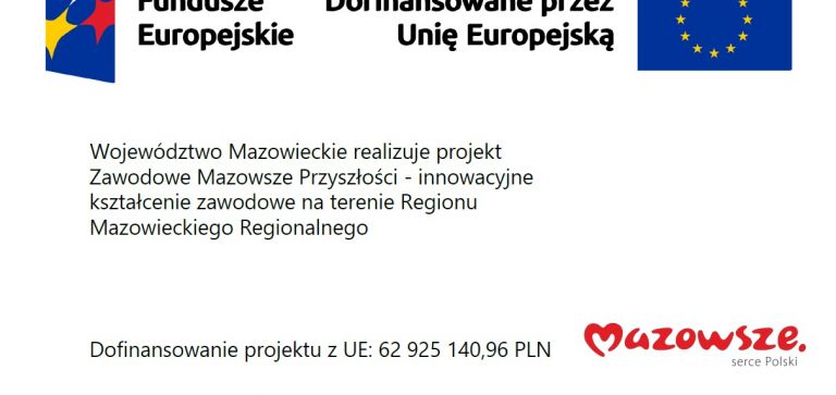 Zawodowe Mazowsze Przyszłości – innowacyjne kształcenie zawodowe