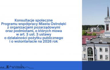 Ruszyły konsultacje Programu współpracy z organizacjami