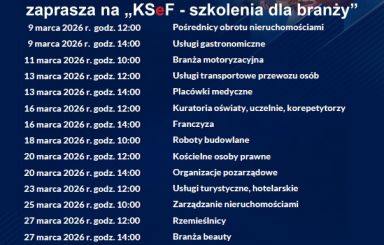 KSeF - szkolenia dla branży