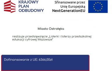 „Liderki i liderzy przedszkolnej edukacji cyfrowej Mazowsze”