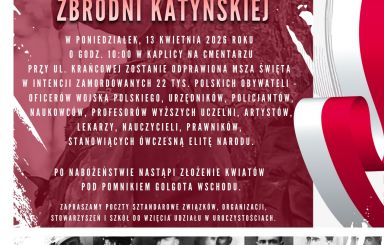 Miejskie obchody Dnia Pamięci Ofiar Zbrodni Katyńskiej w Ostrołęce