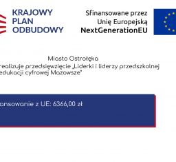 Przedszkole Miejskie Nr 8 Kraina Radości w Ostrołęki przystąpiło do projektu edukacyjnego „Liderki i liderzy przedszkolnej edukacji cyfrowej Mazowsze”